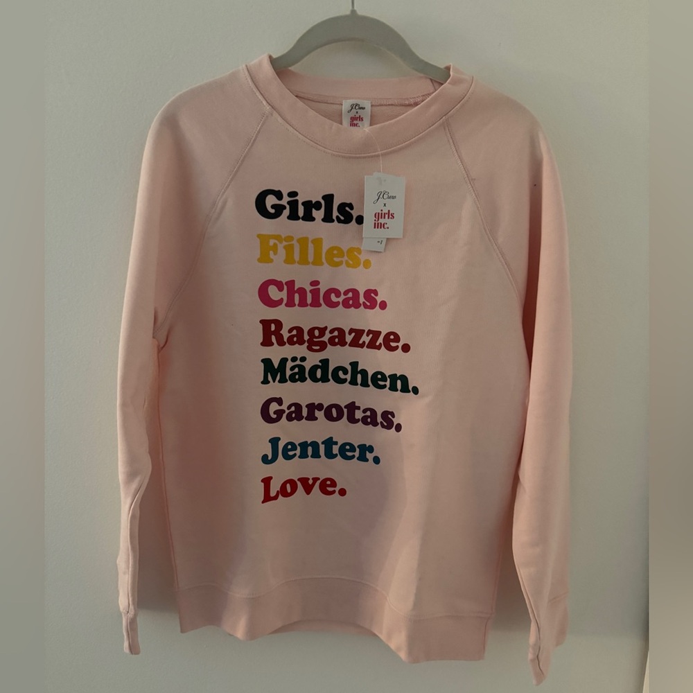 J.Crew x girls Inc. sweatshirt
